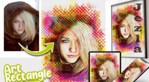 Art Rectangle Photo effect template