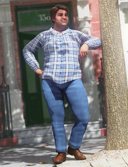 dForce Casual Flannel Outfit for Genesis 8.1 Male