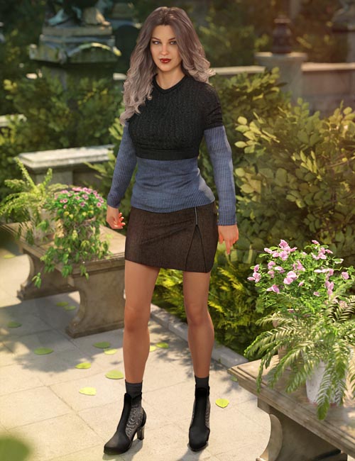 Cookies And Cocoa Outfit for Genesis 8 Females