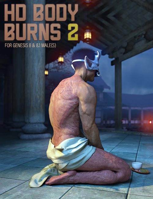 HD BODY BURNS 2 for Genesis 8 & 8.1 Males