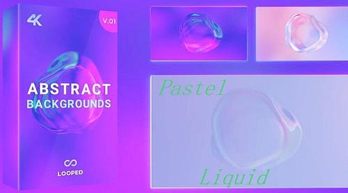 Soft Pastel Liquid Sphere Loop Pack