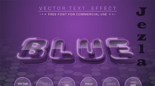 Blue light - editable text effect - 6355862