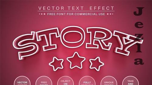 Pink Story - Editable Text Effect - 6356298