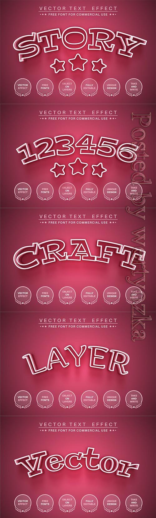 Pink Story - Editable Text Effect, Font Style