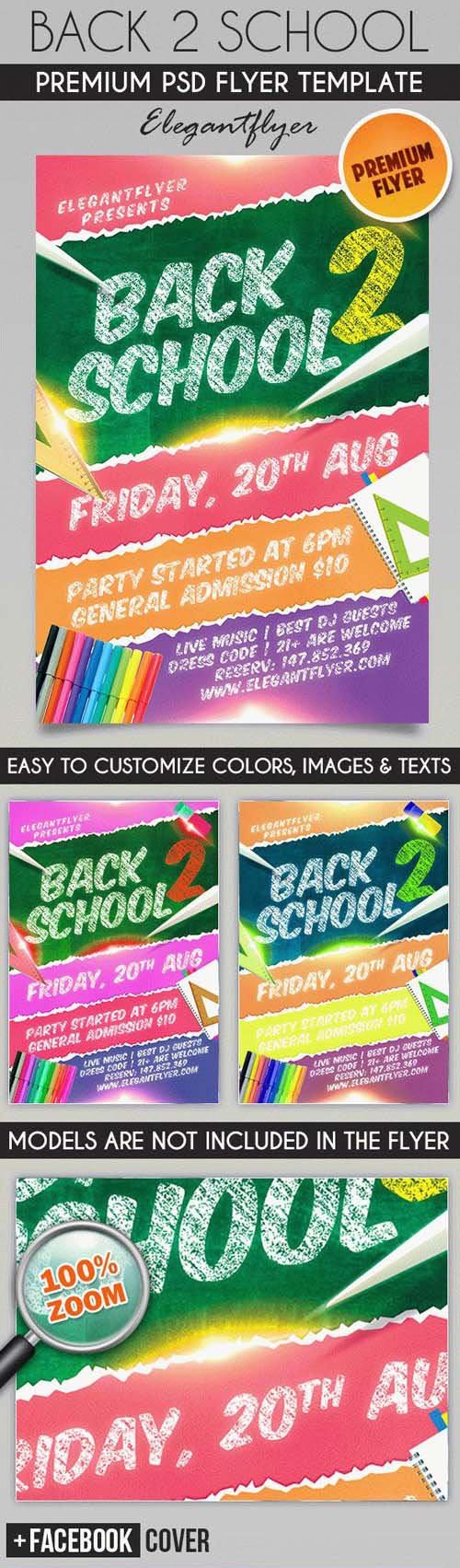 Party for Going Back to School PSD Flyer