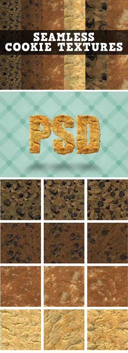 12 Delicious Cookie Patterns for Photoshop + Textures