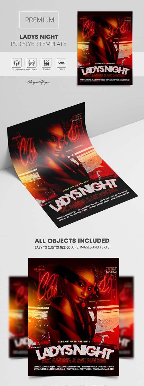 Lady�s Night Premium PSD Flyer Template