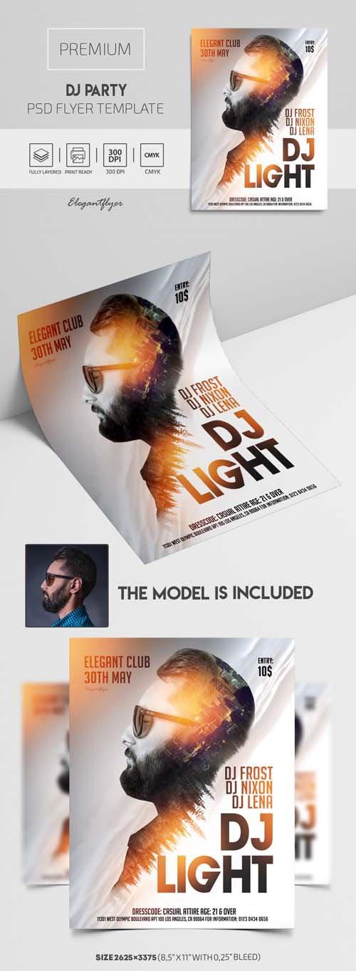 DJ Party Premium PSD Flyer Template