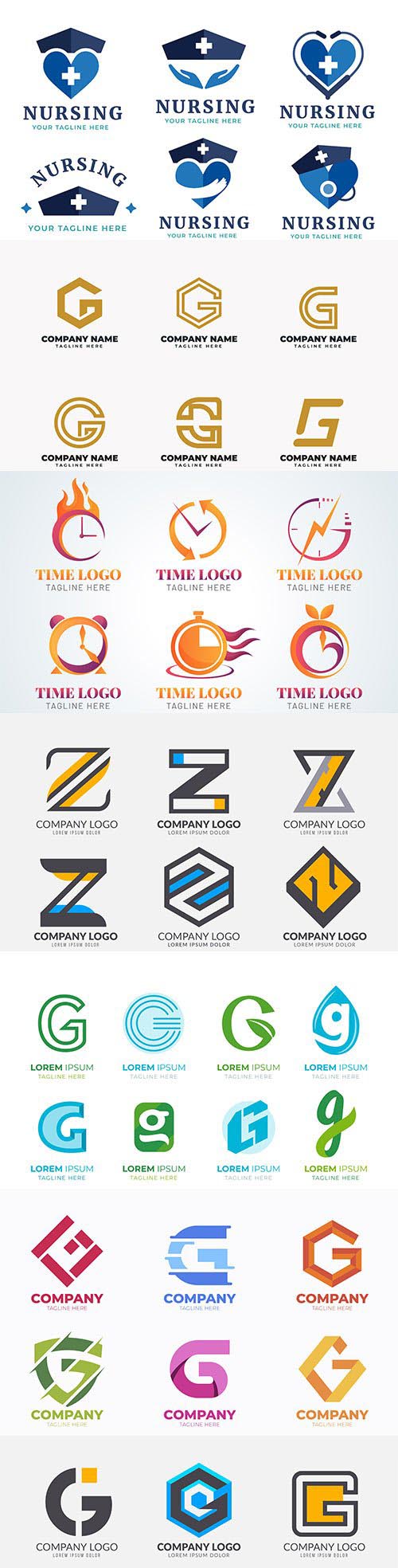 Vector logos and signs