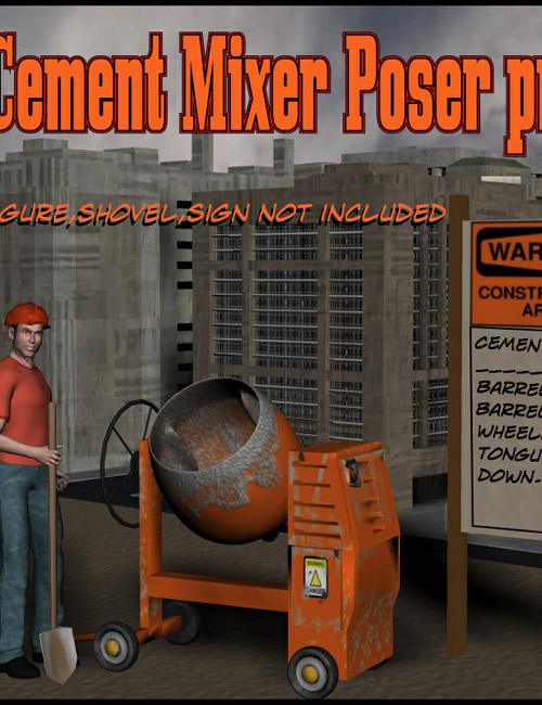 Cement Mixer Poser Prop