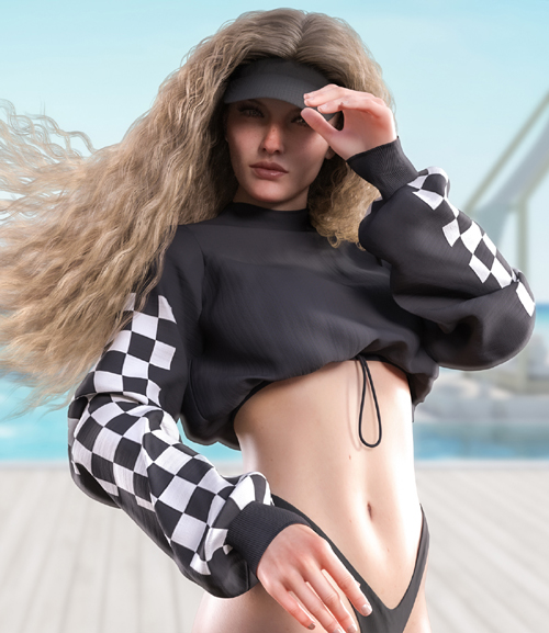 dForce Cold Summer Outfit for Genesis 8 & 8.1 Females