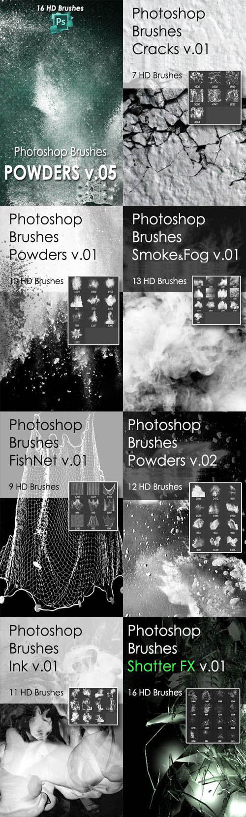10 Awesome Photoshop Brushes Pack
