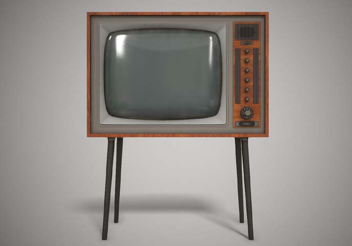 Vintage TV Free low-poly