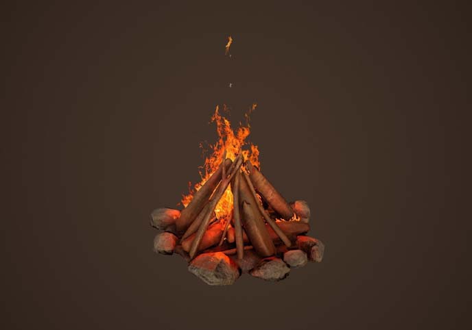 Campfire Free low-poly