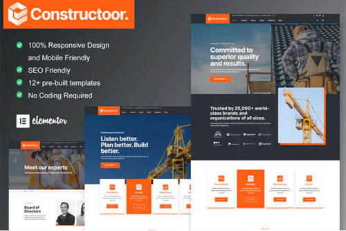 ThemeForest - Constructoor v1.0.0 - Construction & Building Elementor Template Kit - 33516490