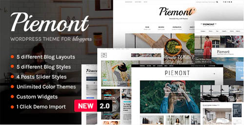 ThemeForest - Piemont v2.2 - Premium Travel & Lifestyle Responsive WordPress Blog Theme - 1216385...