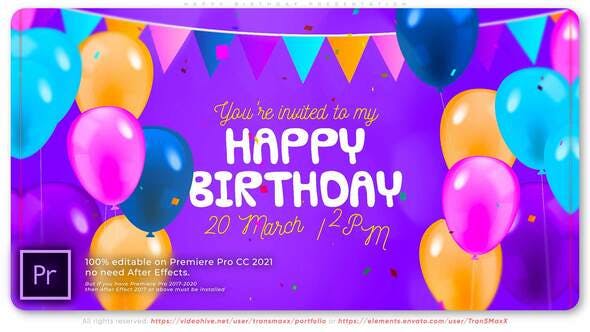 Videohive - Happy Birthday Presentation - 32299191