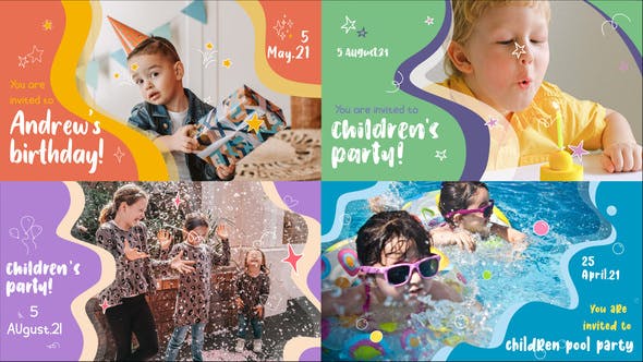 Videohive - Kids Party Slideshow | After Effects - 32338878