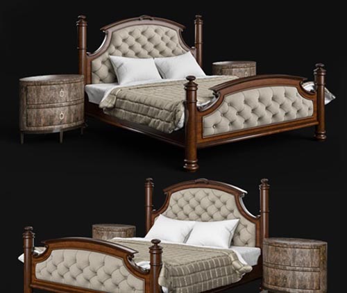 Drexel Heritage Rainier Upholstered Bed