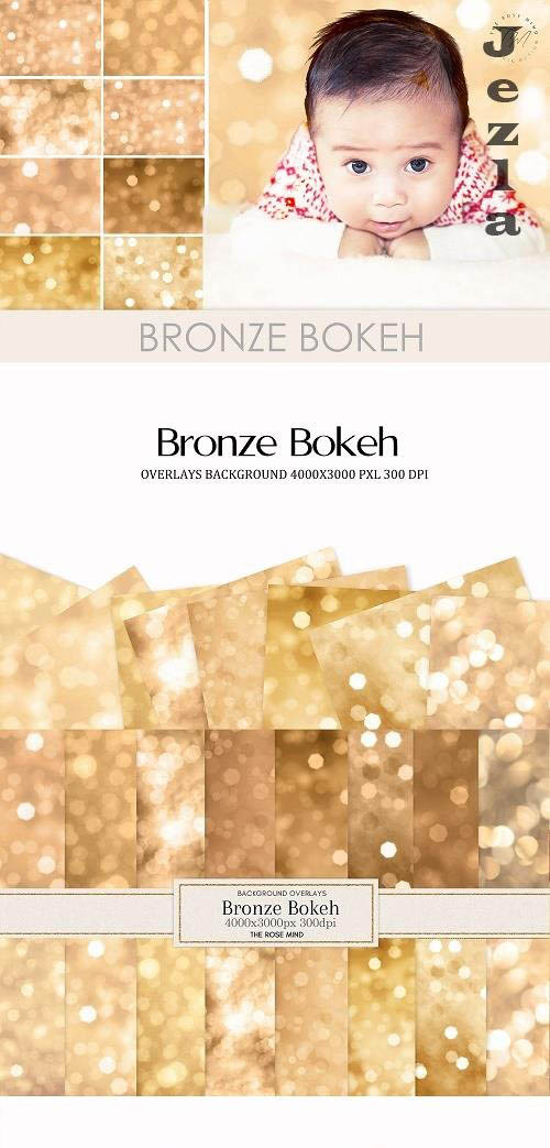 Bronze Bokeh overlays - 1552032
