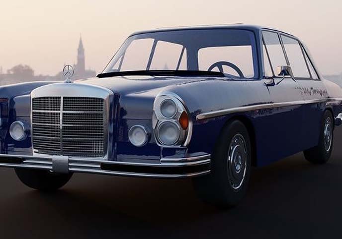 mercedes benz 300sel 63 1972 3D model