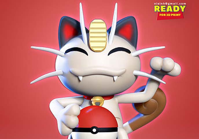 Lucky Meowth - Pokemon Fanart