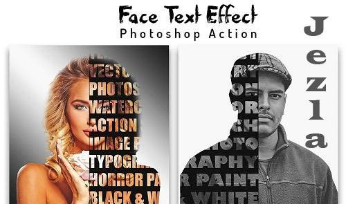 Face Text Effect Photoshop Action - 6450763