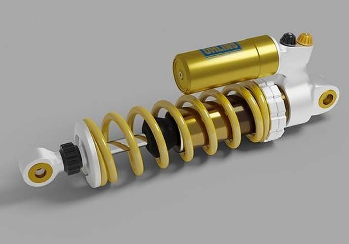 Motorcycle rear shock absorber