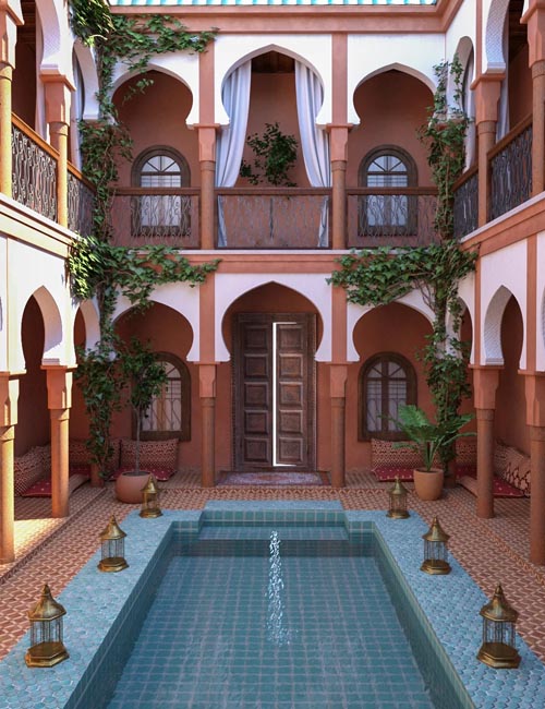 Moroccan Courtyard Place
