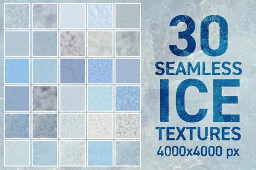 Creativemarket - 30 Seamless Ice Textures
