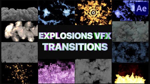 Videohive - Smoke And Explosions VFX Transitions | After Effects - 32051284