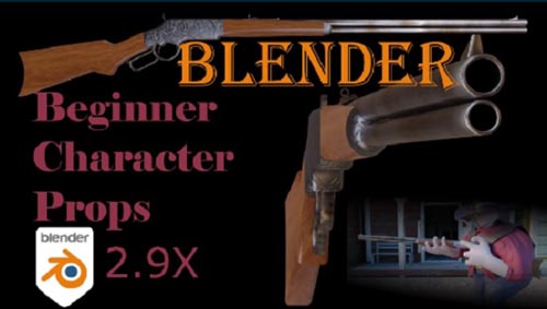 Skillshare - Blender Beginner: Your first Western Style Rifle