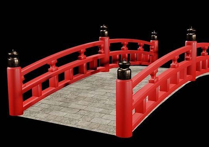 Japanese red bridge