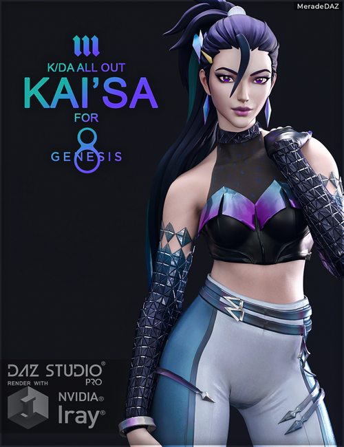 Kai'Sa KDA ALL OUT for Genesis 8 and 8.1 Female
