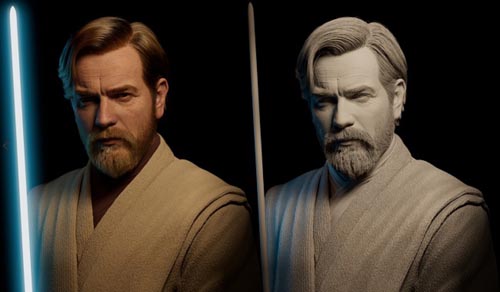 Artstation - Obi Wan Kenobi Realistic Cg Character by Adam O'Donnell