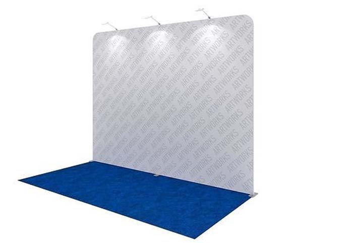 Exhibition booth 10x5ft straight wall 3DM007