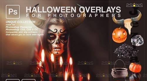 Halloween clipart Halloween overlay, Photoshop overlay V11 - 1584015