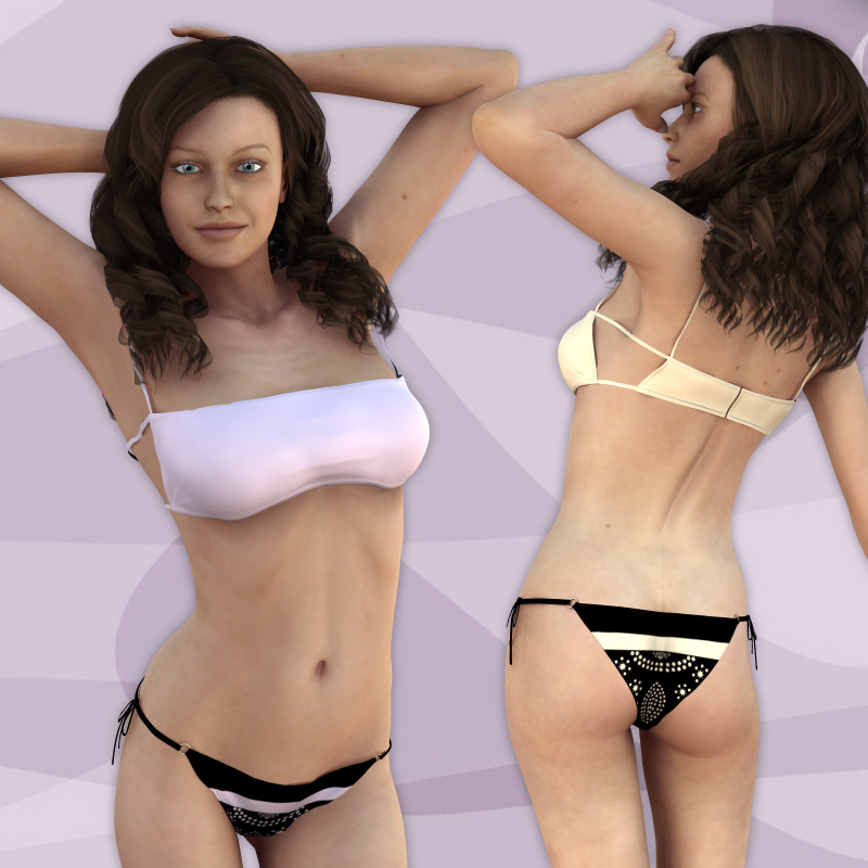 Charming Bikini for Victoria4(Poser)
