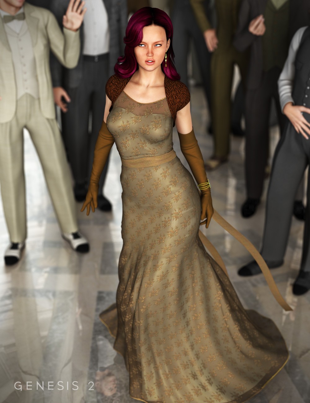 Evening Gown for Genesis 2 Female(s)