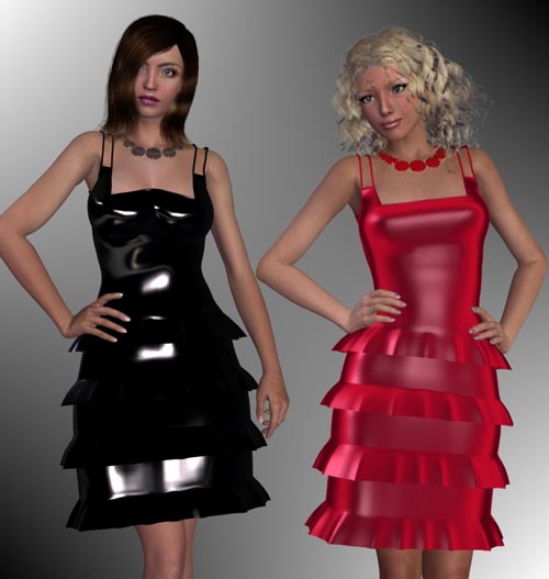 Angelica Dress and Necklace for V4-S4-Elite-A4-Alice