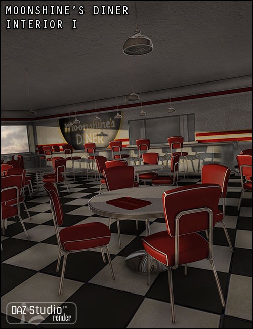 Moonshine's Diner Interior I