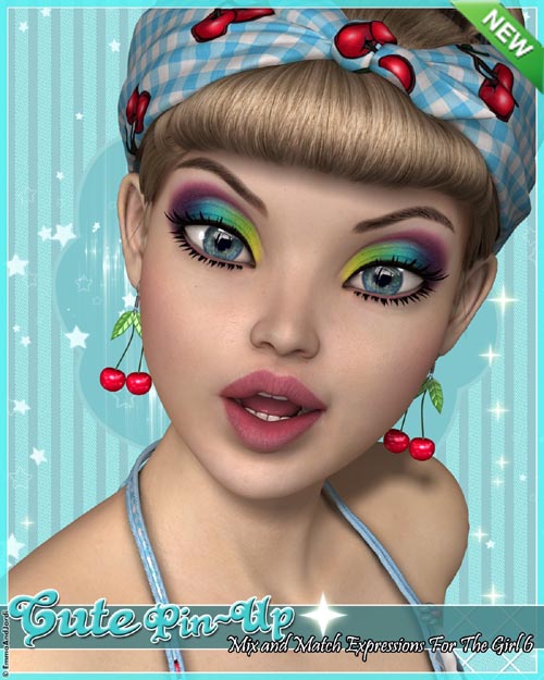 Cute Mix and Match Pin-up Expressions for The Girl 6