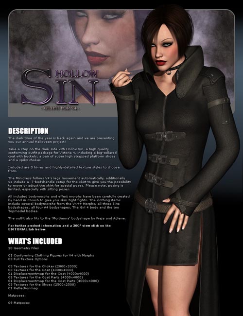 Mortianna's Hollow Sin: Outfit for V4