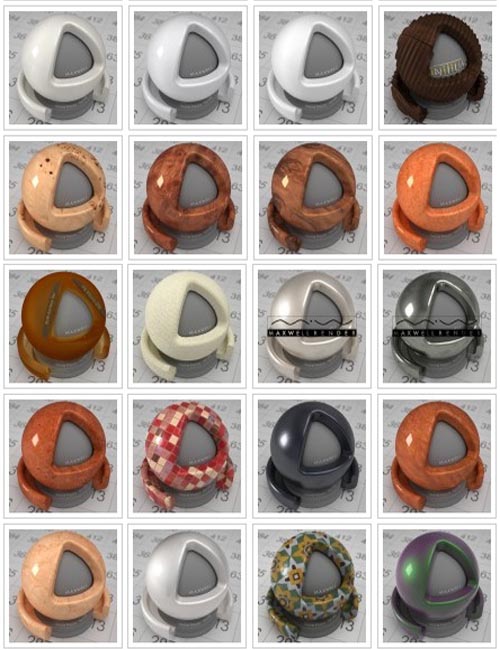 maxwell render materials library
