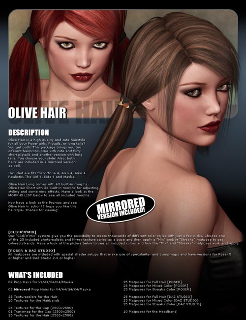 Olive Hair - 2 in 1