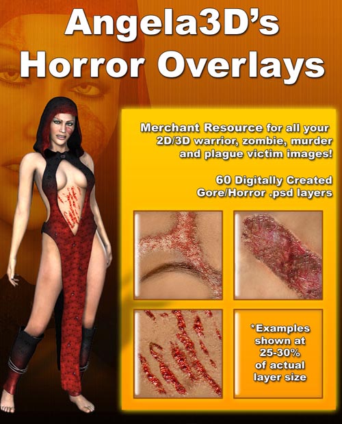 Angela3D's Horror Overlays