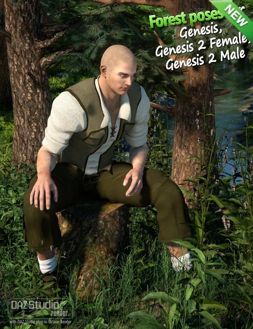 Forest Poses for Genesis and Genesis 2