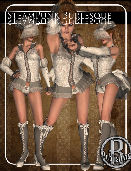 SteamPunk Burlesque Outfit V4, A4, G4, Elite