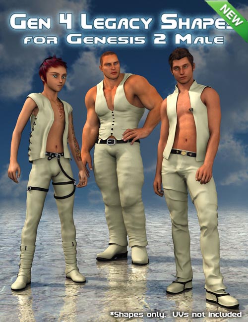 Generation 4 Legacy Shapes for Genesis 2 Male(s)