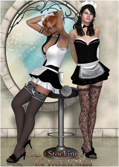 Crazy Stockings for French Maid
